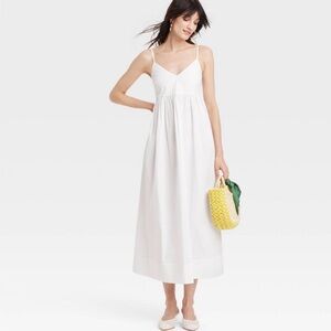 A New Day maxi women's seersucker a line dress size XL